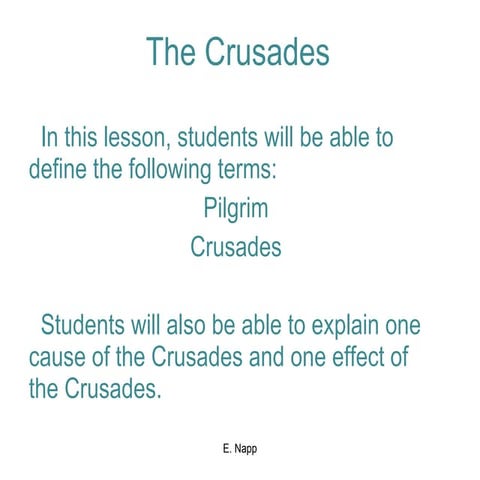 The crusades