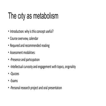 The city as metabolism slides intro