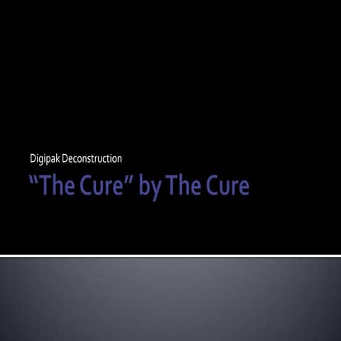 The Cure Digipak Deconstruction