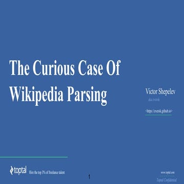 The Curious Case of Wikipedia Parsing at Ruby Conference Kenya 2017 by victor...