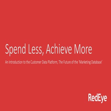 The Customer Data Platform, the Future of the Marketing Database