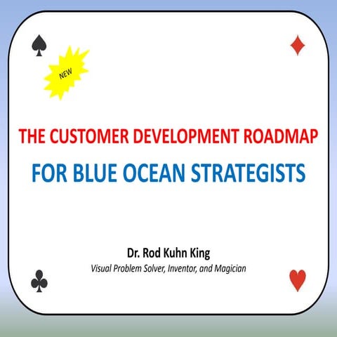 THE CUSTOMER DEVELOPMENT ROADMAP FOR BLUE OCEAN STRATEGISTS | PPTX