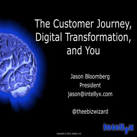 The customer journey, digital transformation, and you