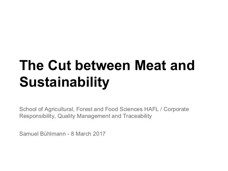 The cut between meat and sustainability