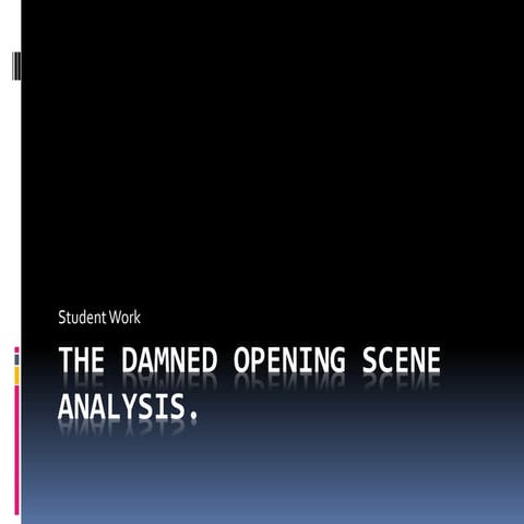 The damned opening scene analysis
