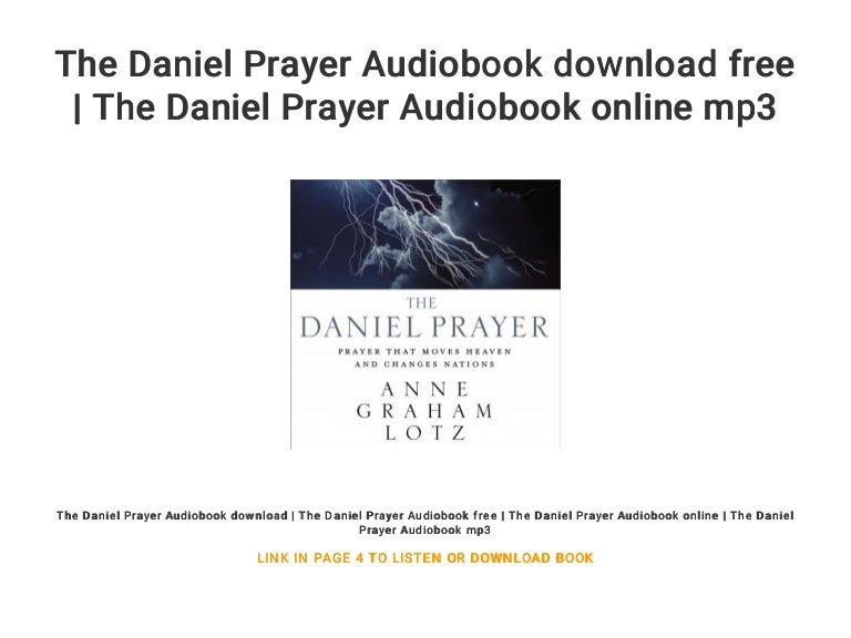 The Daniel Prayer Audiobook Download Free The Daniel Prayer Audiobo