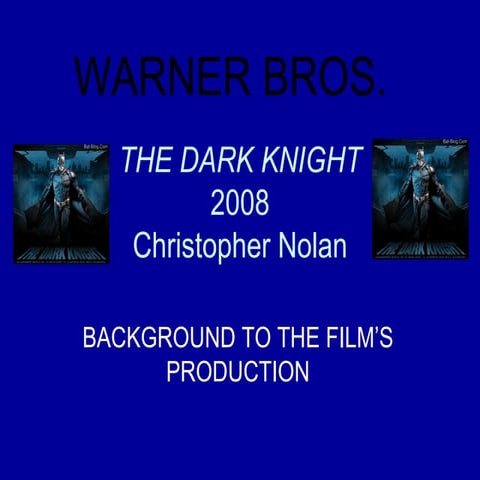 The Dark Knight Marketing And Distribution2 Feb 09