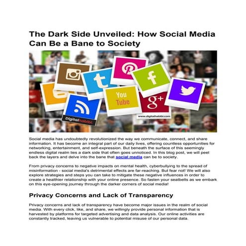 The Dark Side Unveiled How Social Media Can Be a Bane to Society.pdf