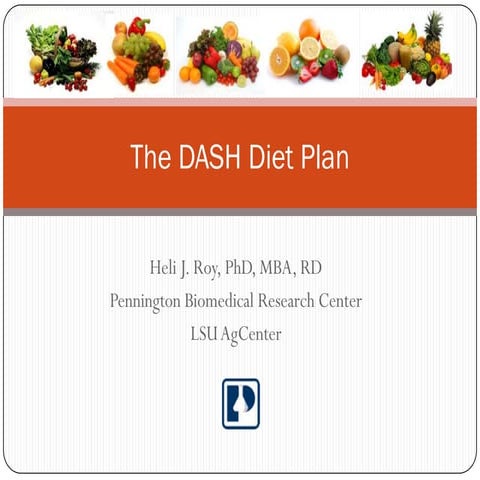 The dash diet plan