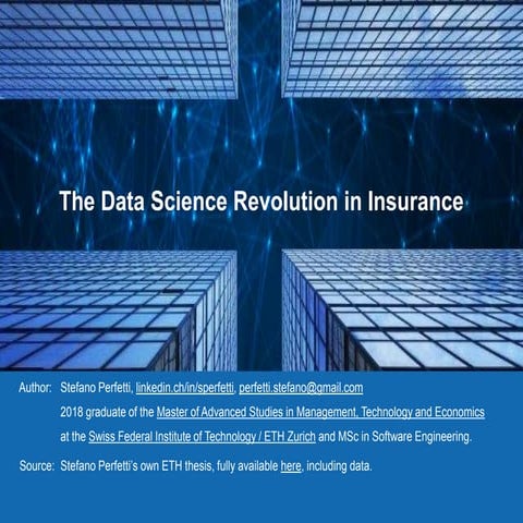 The data science revolution in insurance