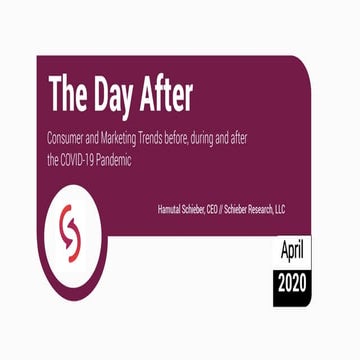 The Day After COVID-19