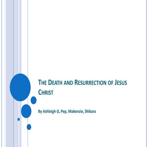 The death and resurrection of Jesus Christ