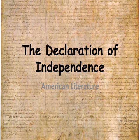 The Declaration Of Independance