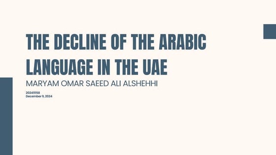 Oral presentation- Deterioration of the Arabic language..pdf