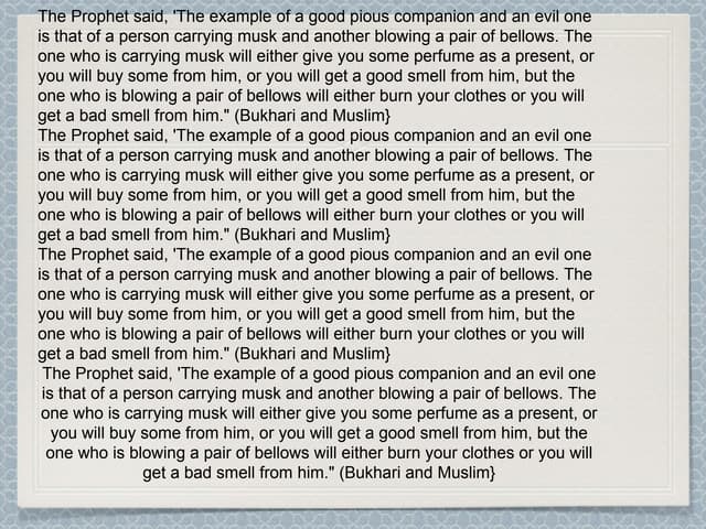 The deen of our friends