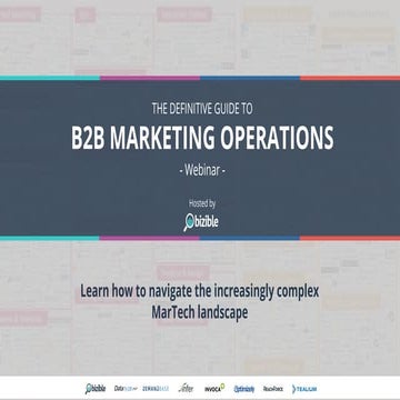 The Definitive Guide to B2B Marketing Operations Webinar
