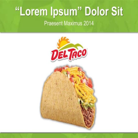 Qualitative Market Research Report for Del Taco Created by MICHAEL BLANCO DES...