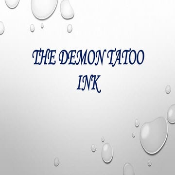 The demon tatoo ink