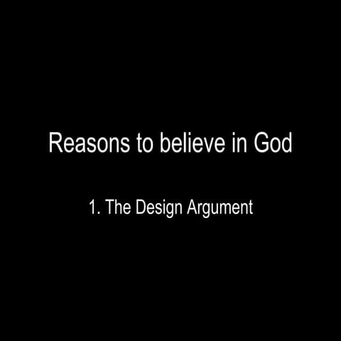The Design Argument