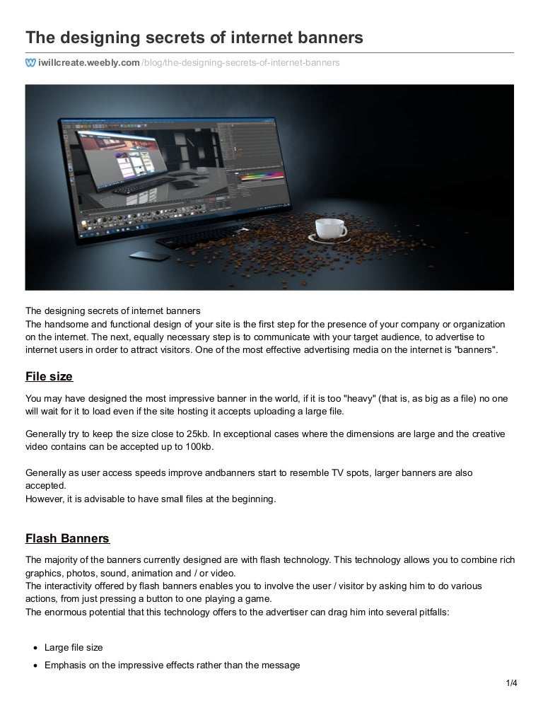 The Designing Secrets Of Internet Banners