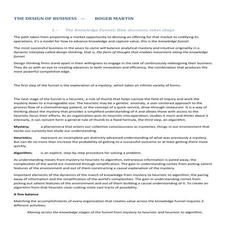 The design of business roger martin