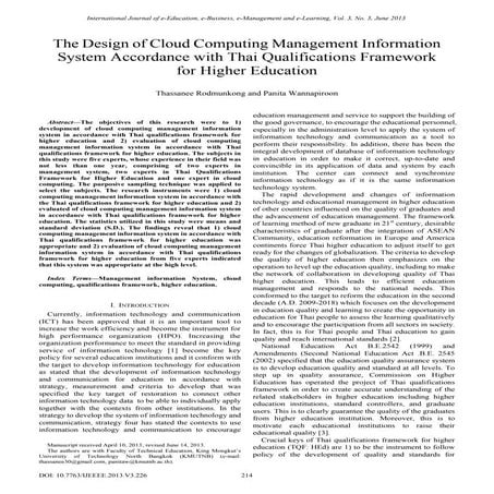 The design of cloud computing management information system accordance with t...