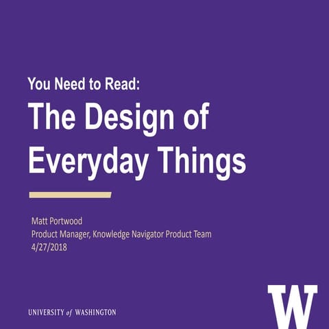 The Design of Everyday Things