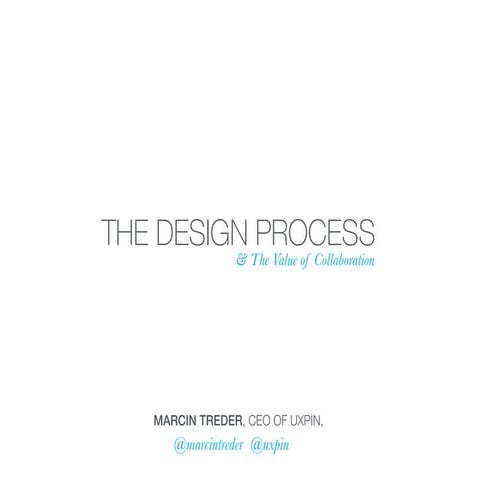 Marcin Treder - The User Experience Design Process. The Story of Multiplayer ...