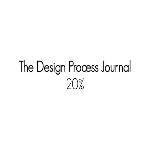 The design process journal 01