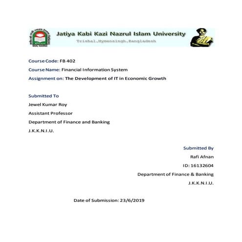 The development of it in economic growth in usa &amp; bangladesh