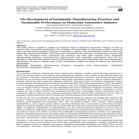 Pilot Study on Lean Manufacturing Implementation | PDF