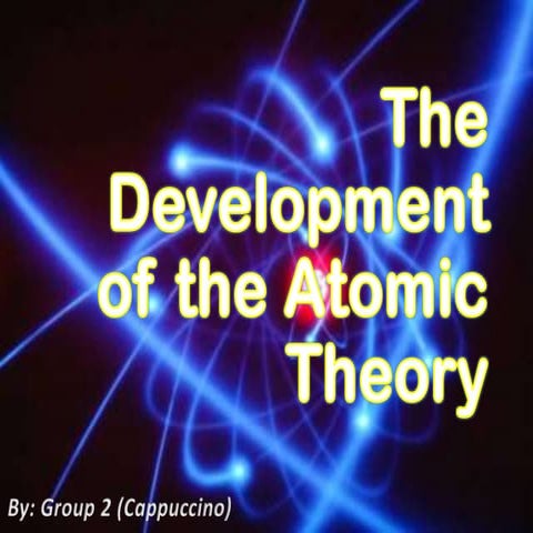 The development of the atomic theory