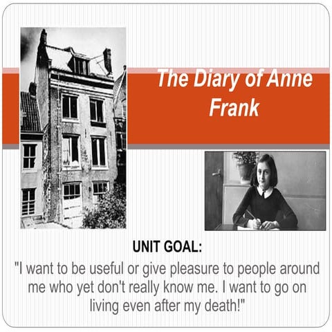 "The Diary of Anne Frank" Unit