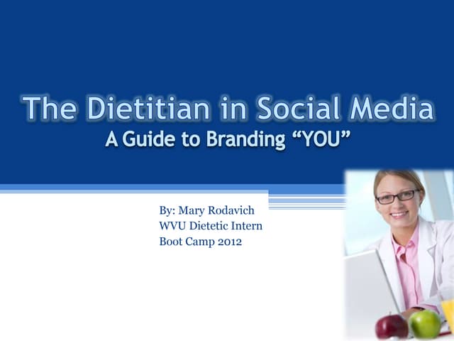 The Dietitian In Social Media