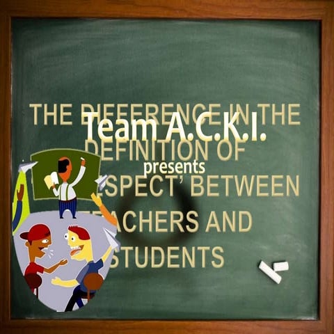 The difference in the definition of ‘disrespect