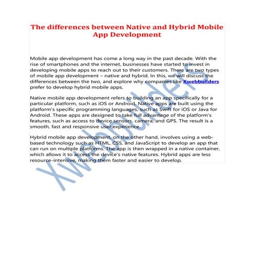 The differences between Native and Hybrid Mobile App Development.pdf