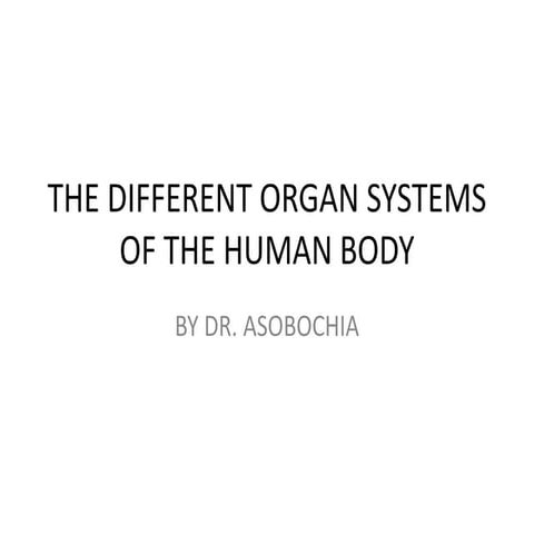 THE DIFFERENT ORGAN SYSTEMS OF THE HUMAN BODY.pptx