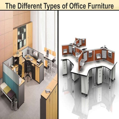 The different types of office furniture