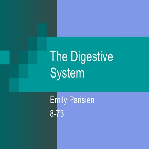 Digestive system | PPTX