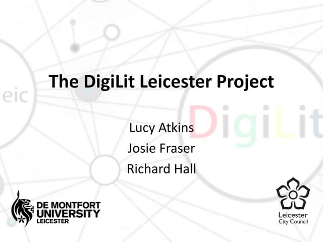 Supporting Staff Development in Digital Literacy: The DigiLit Leicester Project