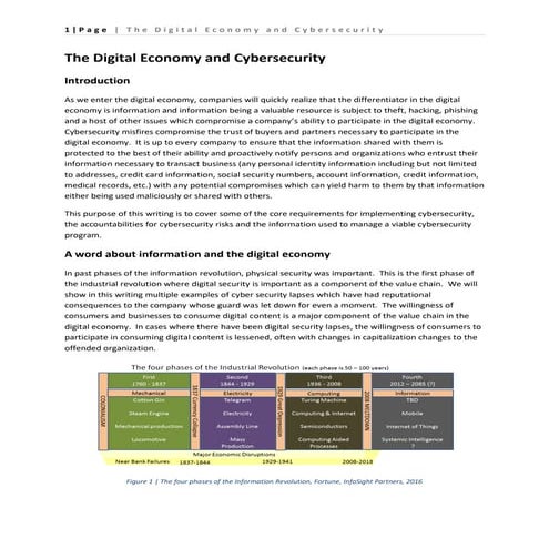 The digital economy and cybersecurity