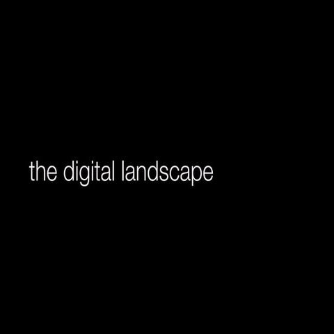 The digital landcsape