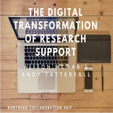 The Digital Transformation of Research Support