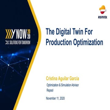 The Digital Twin For Production Optimization