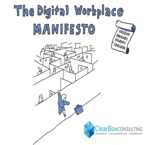 The digital workplace manifesto - Printable Poster