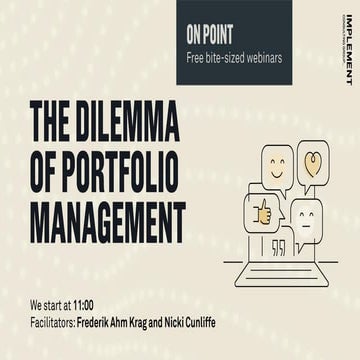 The dilemma of portfolio mangement
