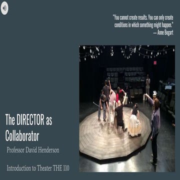 The director as collaborator | PPTX