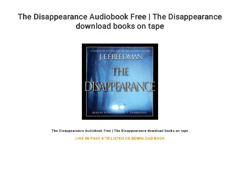 Get The Disappearance Book PNG