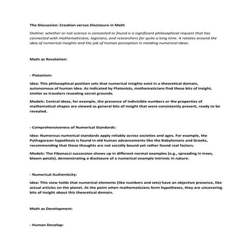 Narrative Epistemology for Mathematics | PPT