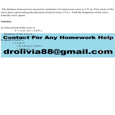 The distance between two successive minimize of a transverse wave.pdf